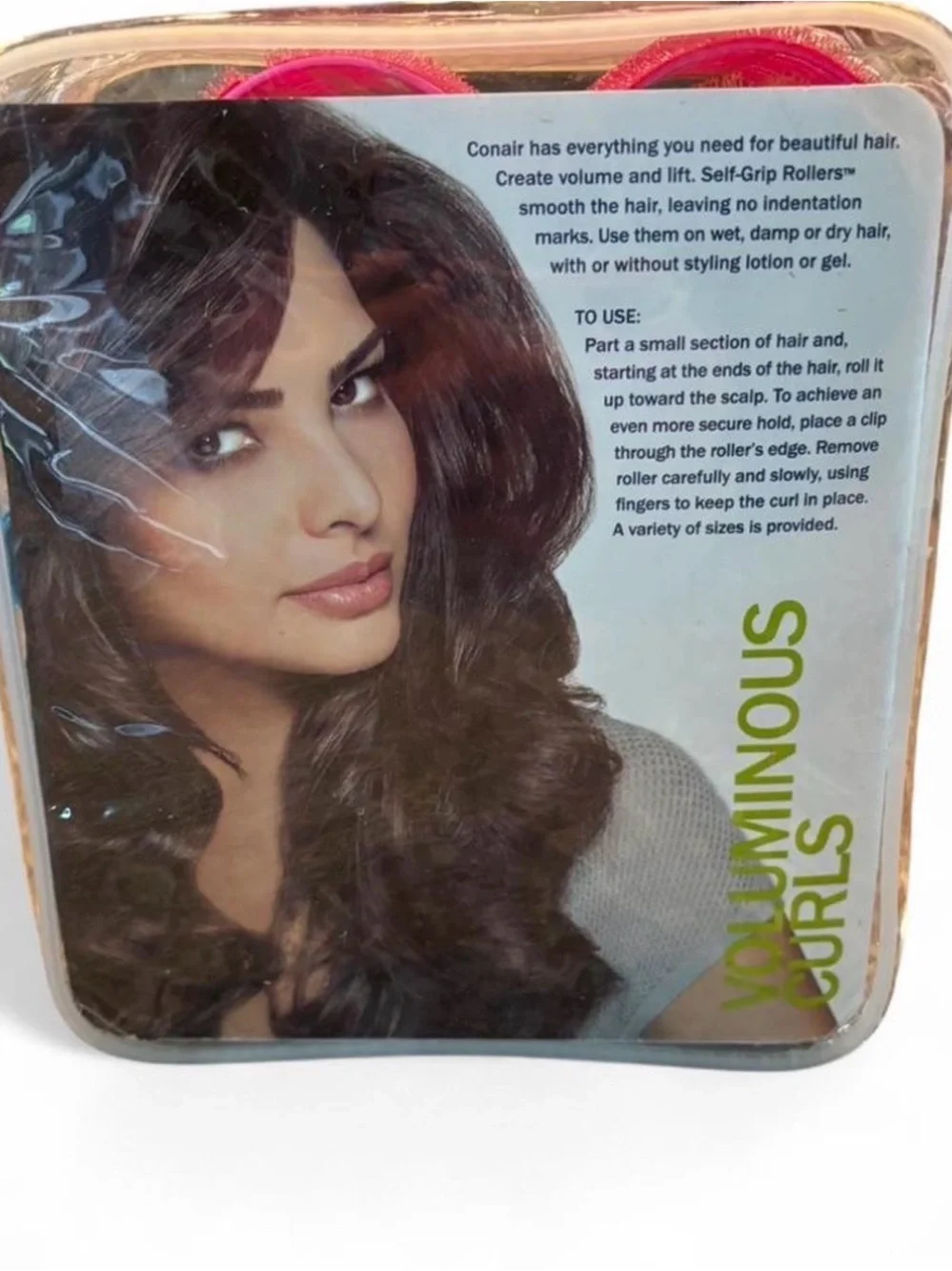 Conair Voluminous Curls Self-Grip Rollers - Multicolor Set
